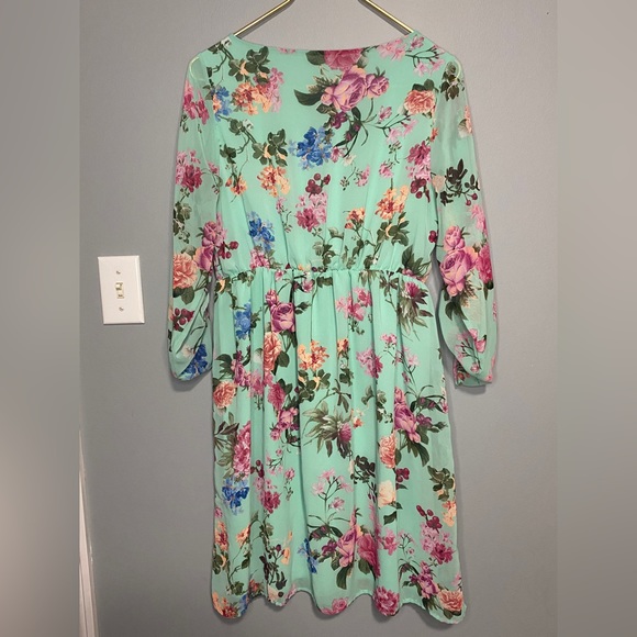 PinkBlush Floral Marernity Dress - Picture 2 of 4